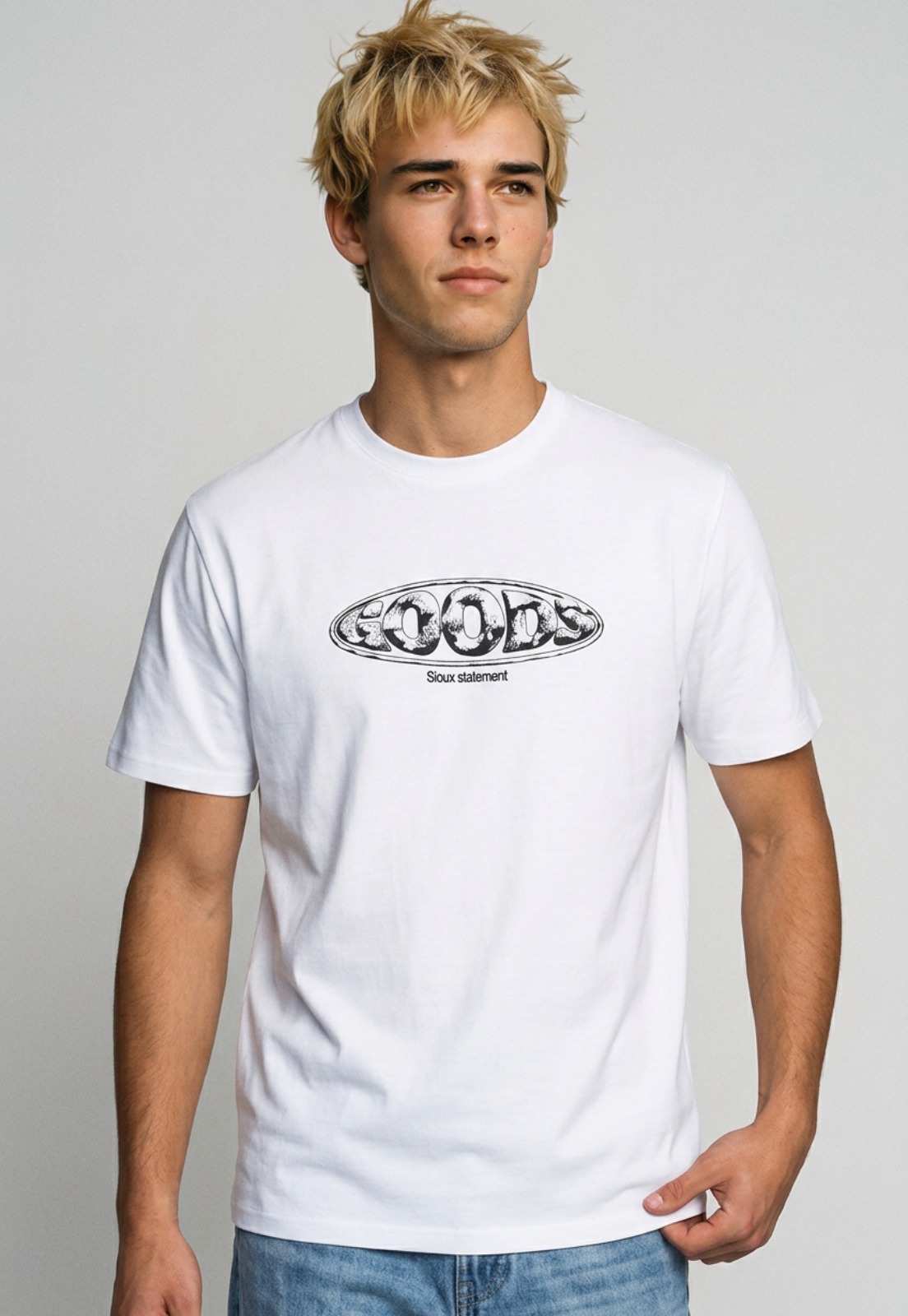 Polera Hombre Relaxed Good Blanco 2