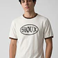 Polera Hombre Piping Contraste Blanco - Miniatura 1