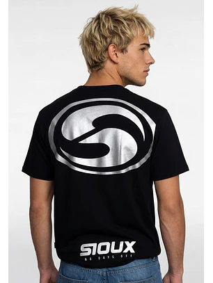 Polera Hombre Metalizado Negro