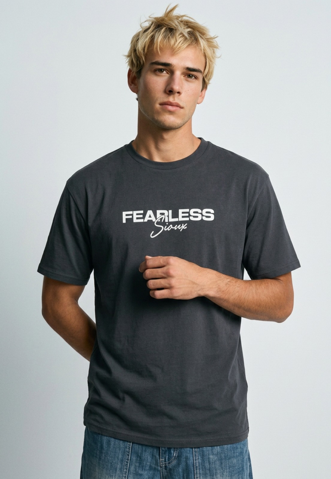 Polera Hombre Relaxed Billar Acero 2