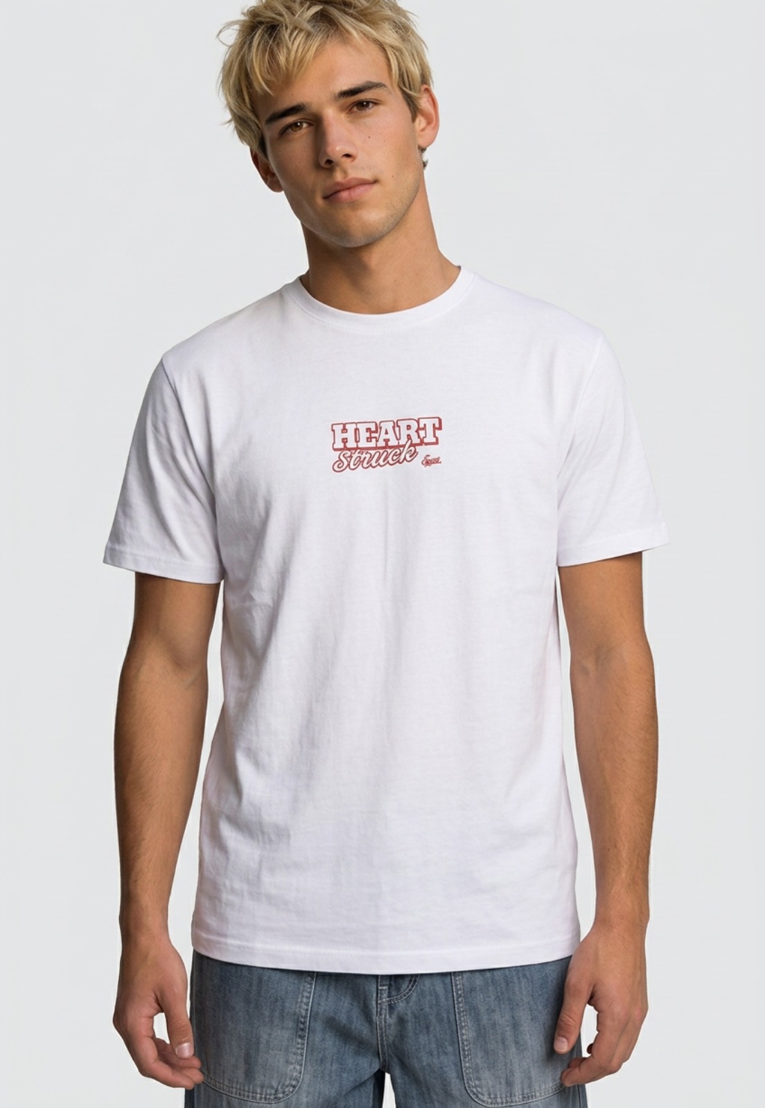 Polera Hombre Heart Blanco 2