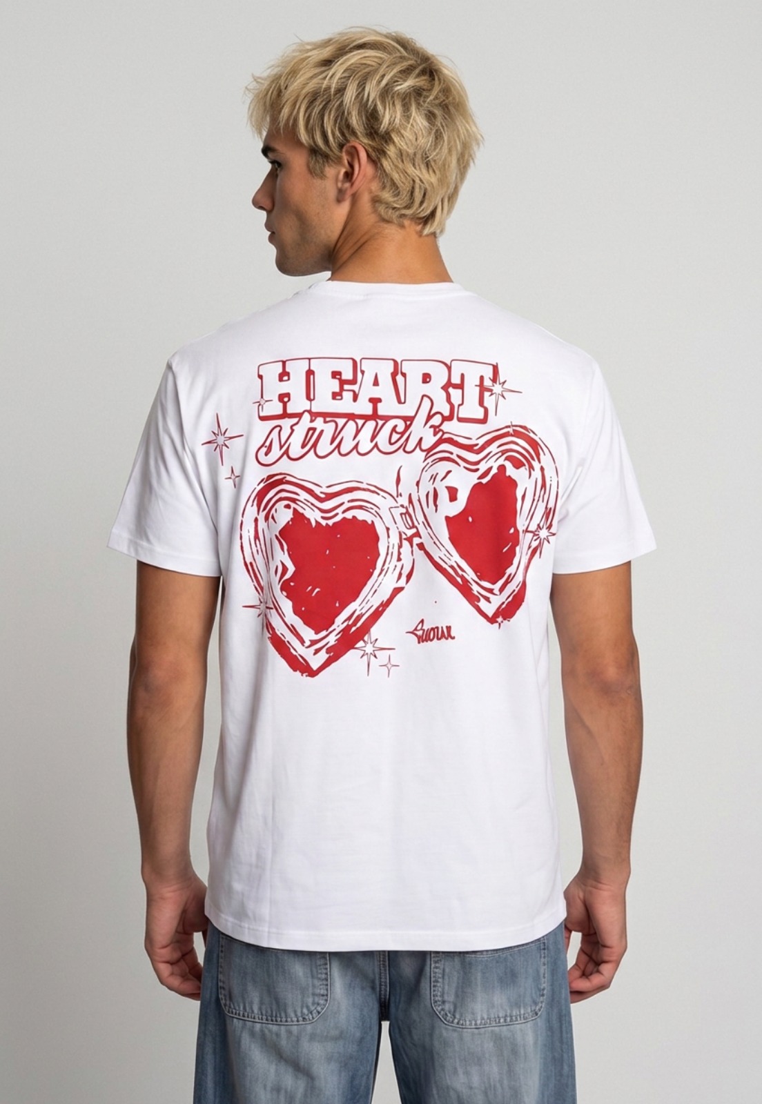 Polera Hombre Heart Blanco 1