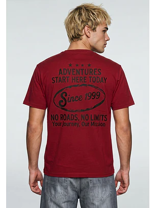 Polera Hombre Relaxed No Limits Rojo