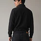 Polerón Hombre Cierre Negro Office Casual - Miniatura 2