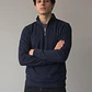 Polerón Hombre Cierre Azul Office Casual - Miniatura 3