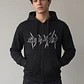 Polerón Hombre Boxy Fit Con Cierre Negro - Miniatura 1