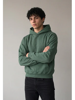 Polerón Hombre Relaxed Print Verde