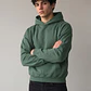 Polerón Hombre Relaxed Print Verde - Miniatura 1