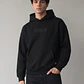 Polerón Hombre Relaxed Print Negro - Miniatura 1