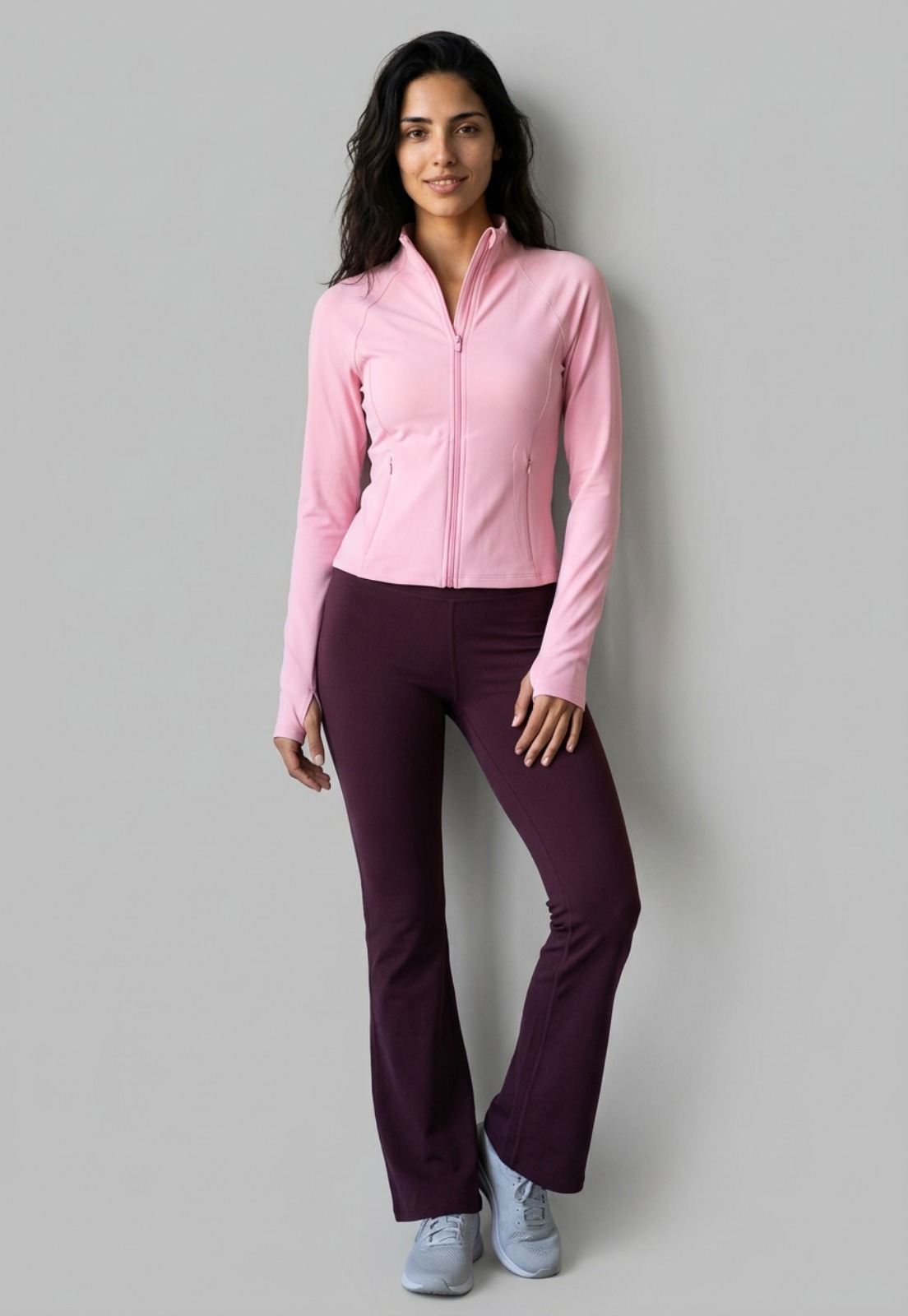 Calza Mujer Flare Burdeo Training 1