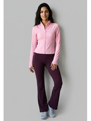 Calza Mujer Flare Burdeo Training