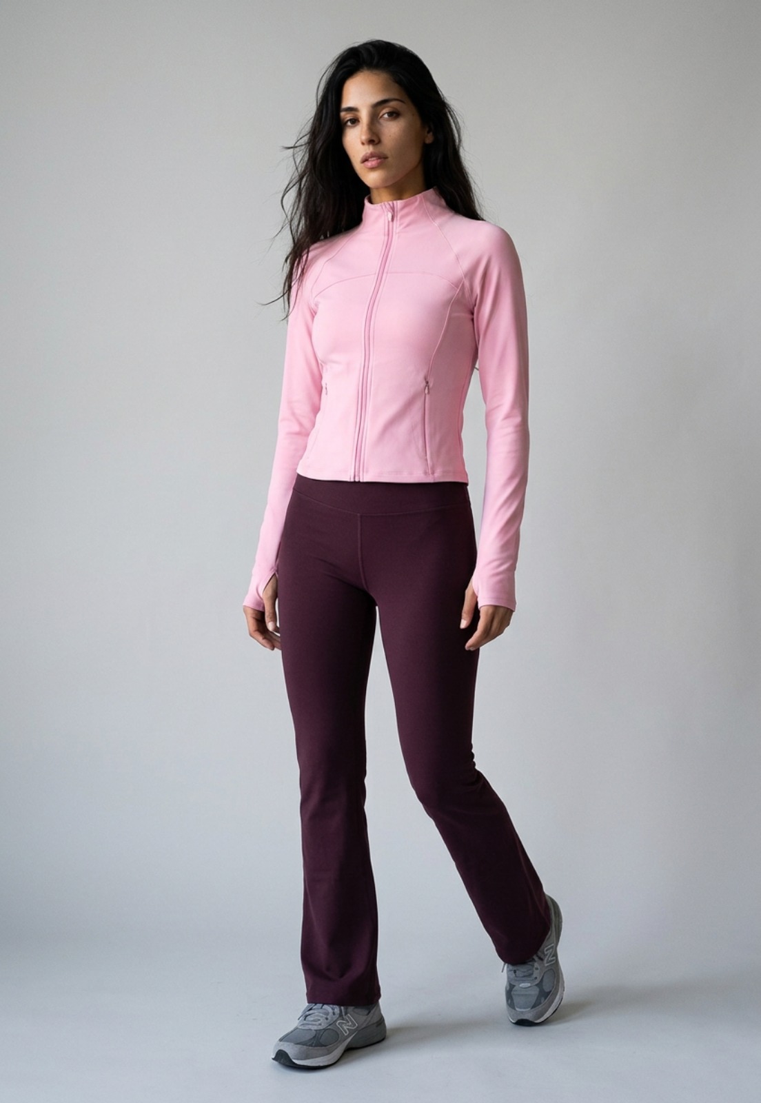 Calza Mujer Flare Burdeo Training 3