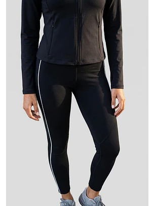 Calza Mujer Contraste Negro Training