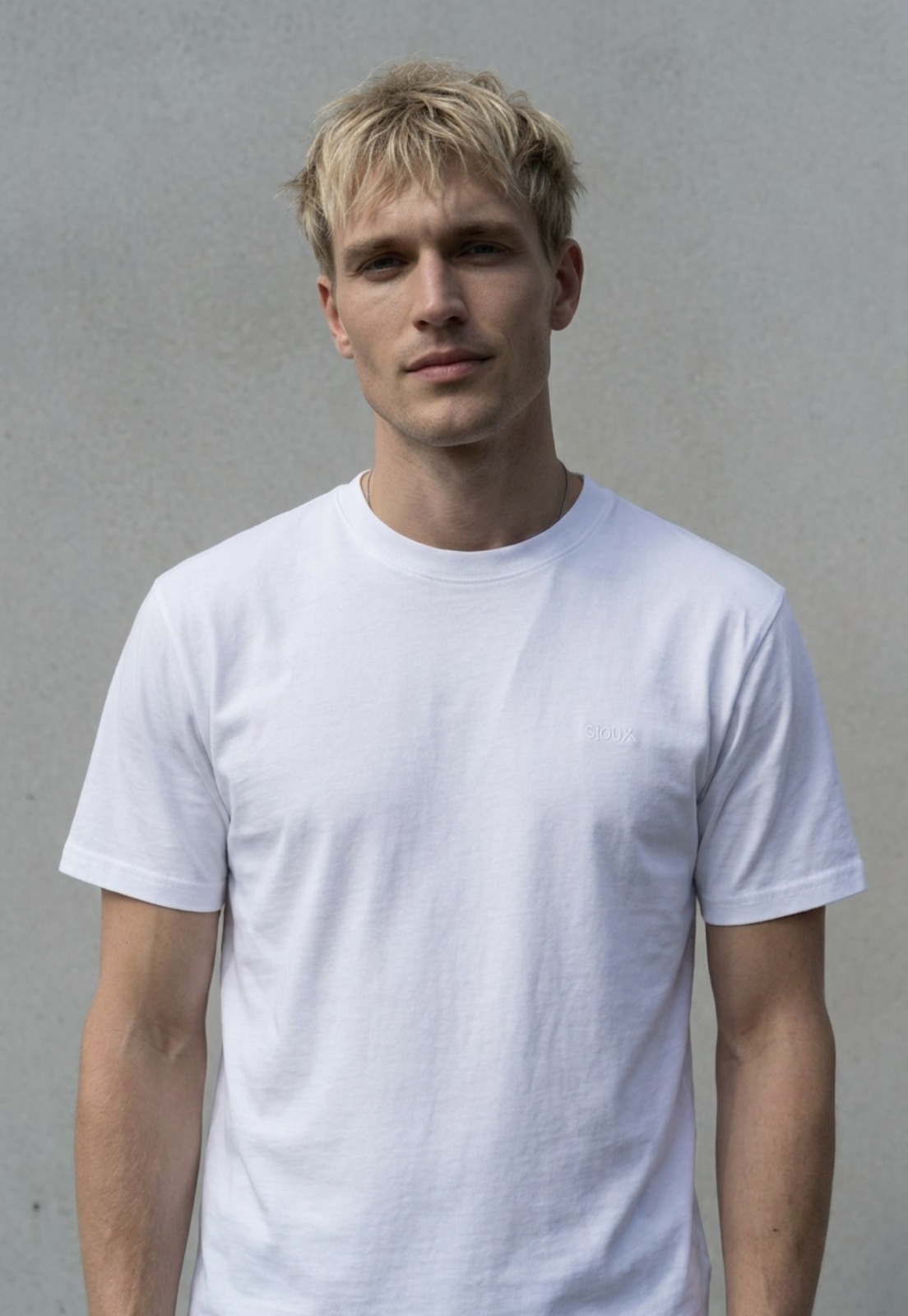Polera Hombre Relaxed Interlock Blanco 1