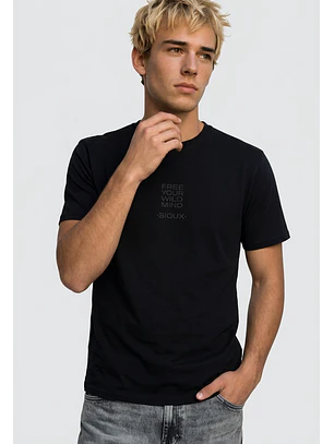 Polera Hombre Wild Mind Negro