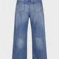 Jeans Mujer Relaxed Tiro Bajo Celeste - Miniatura 2