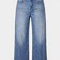 Jeans Mujer Relaxed Tiro Bajo Celeste - Miniatura 1