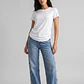 Jeans Mujer Estrellas Costados Celeste - Miniatura 1