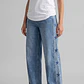 Jeans Mujer Estrellas Costados Celeste - Miniatura 4