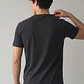 Polera Hombre Frase Bordado Gris - Miniatura 3