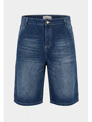 Bermuda Hombre Skater Proceso Azul