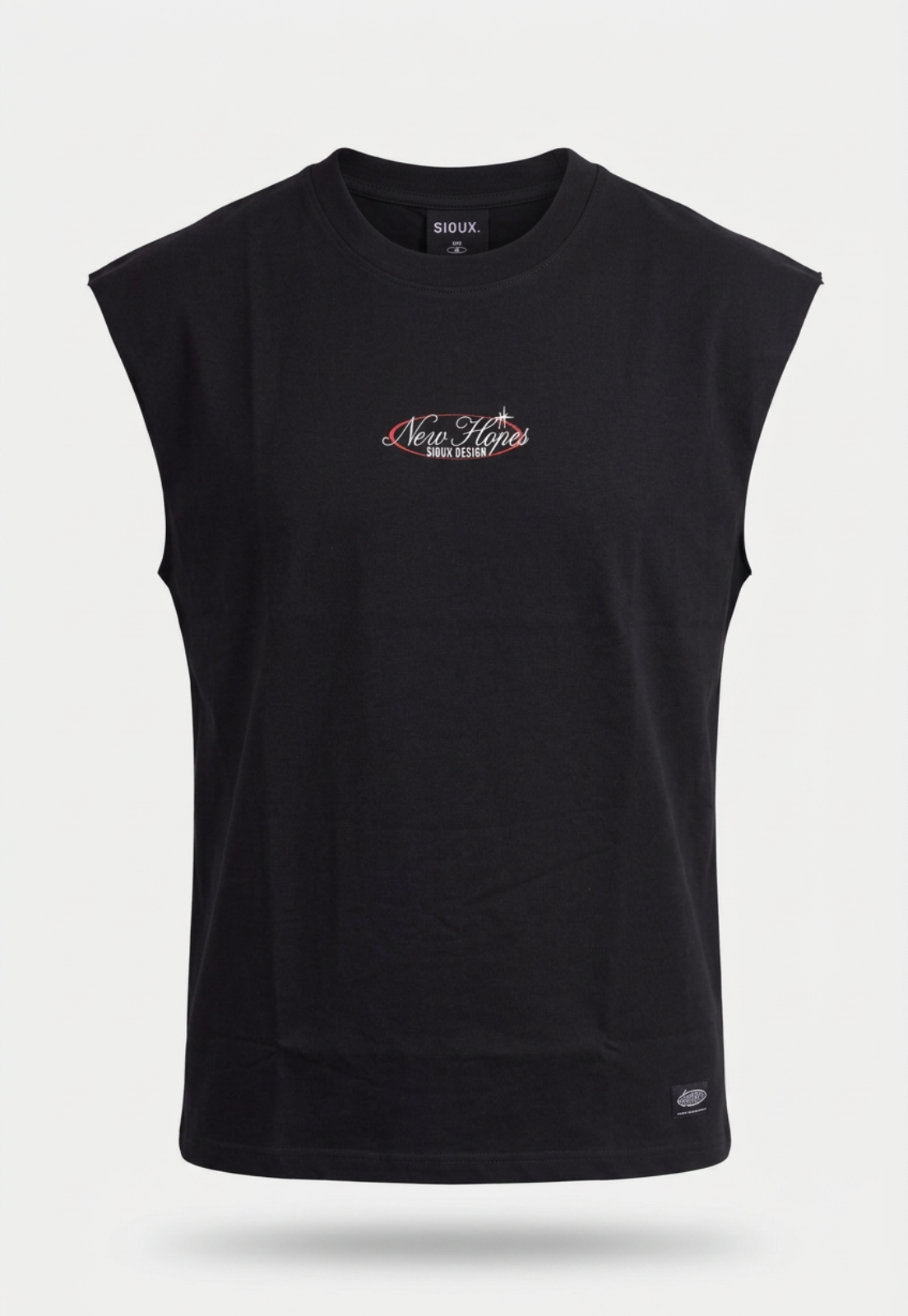 Sudadera Hombre Print Desgastado Negro 1