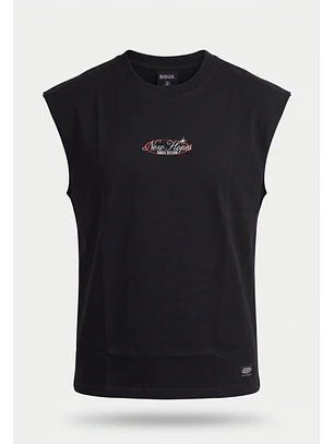 Sudadera Hombre Print Desgastado Negro