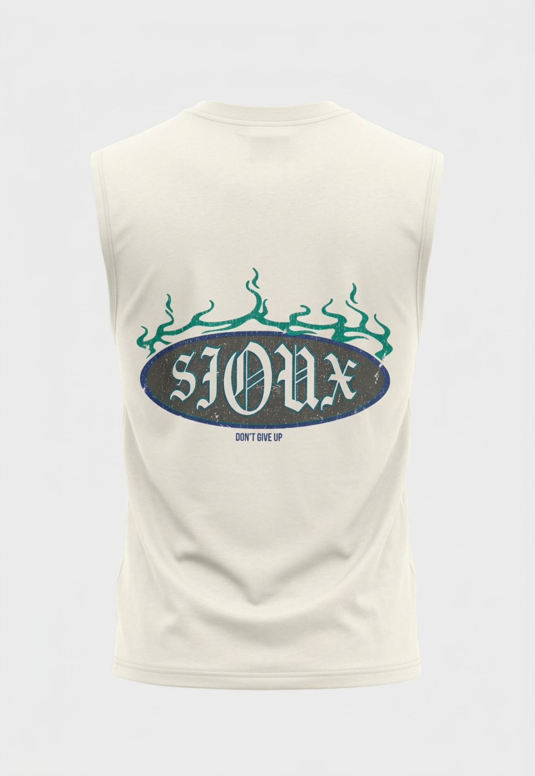 Sudadera Hombre Print Desgastado Crudo 2