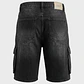 Bermuda Hombre Cargo Negro - Miniatura 2