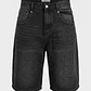 Bermuda Hombre Skater Bordado Negro - Miniatura 1
