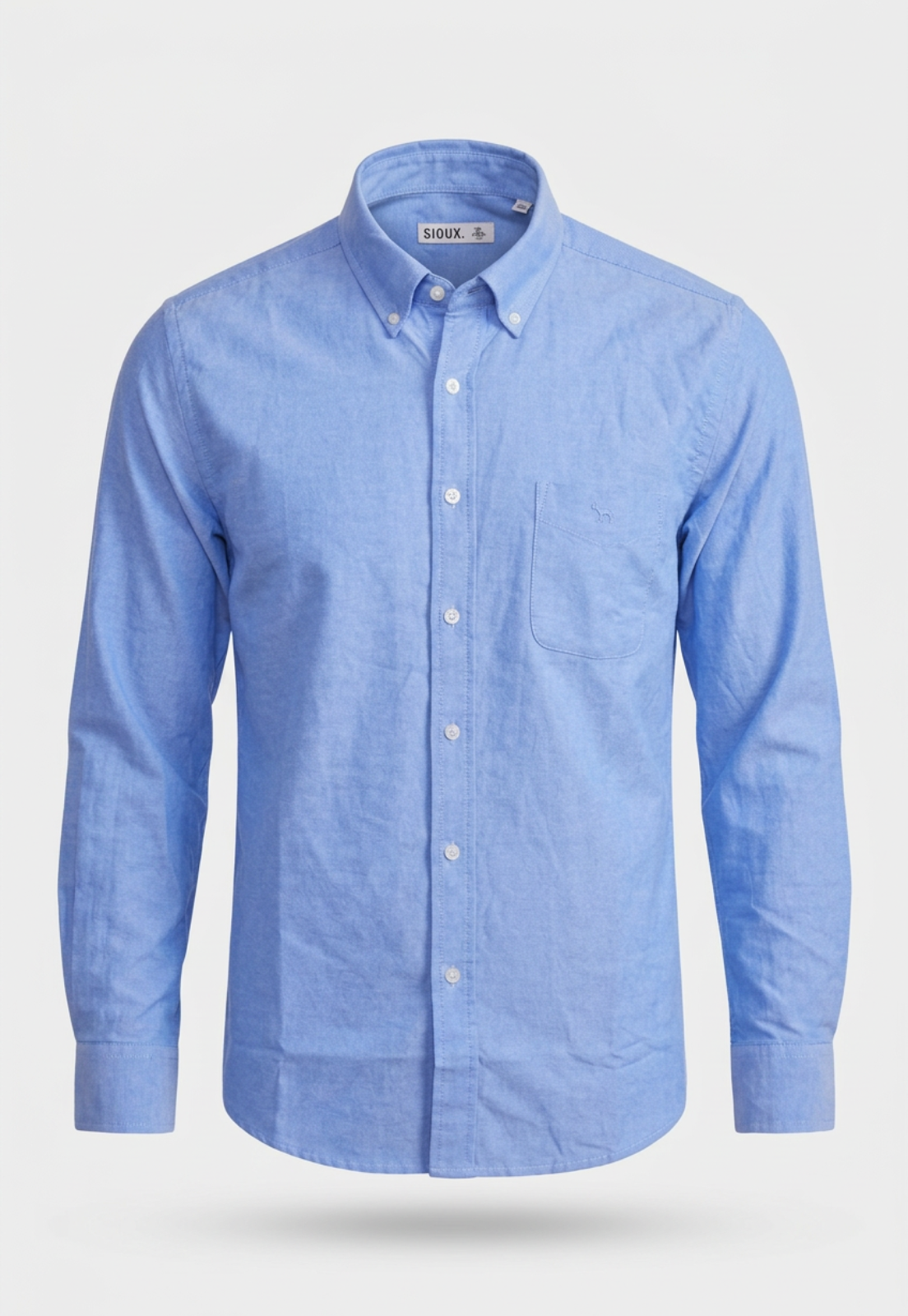 Camisa Hombre Oxford Azul 1