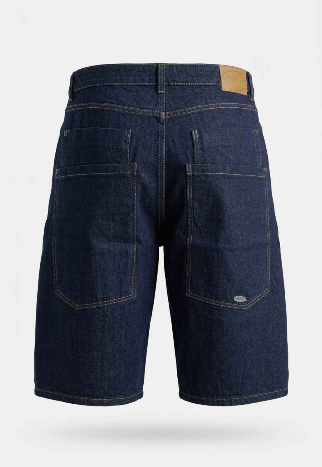Bermuda Hombre Jort Raw Bolsillos Azul 2