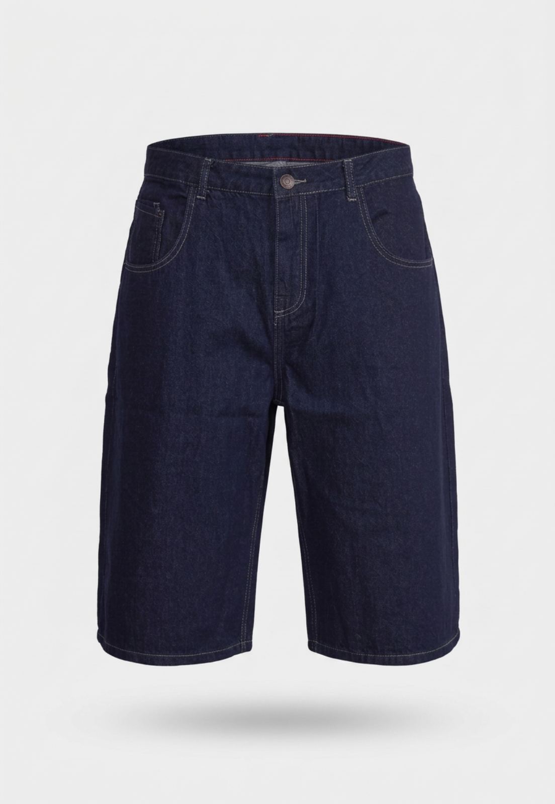 Bermuda Hombre Jort Raw Bolsillos Azul 1