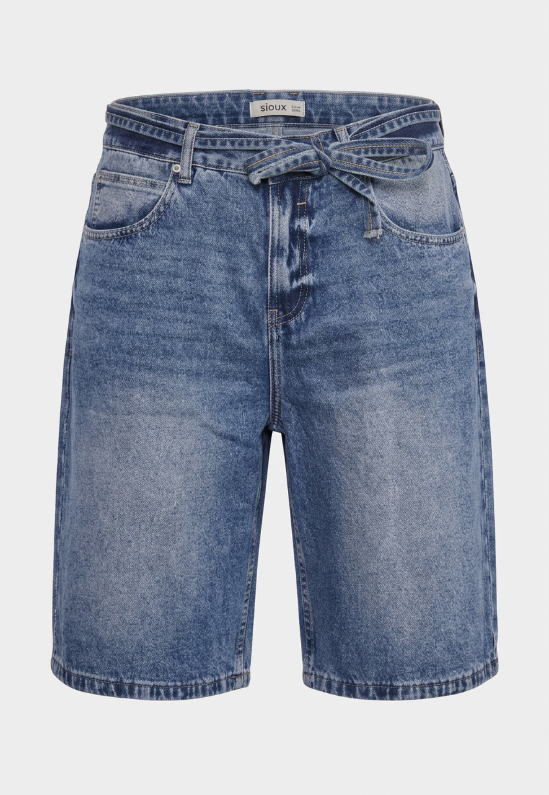 Bermuda Hombre Baggy Cordón Celeste 1