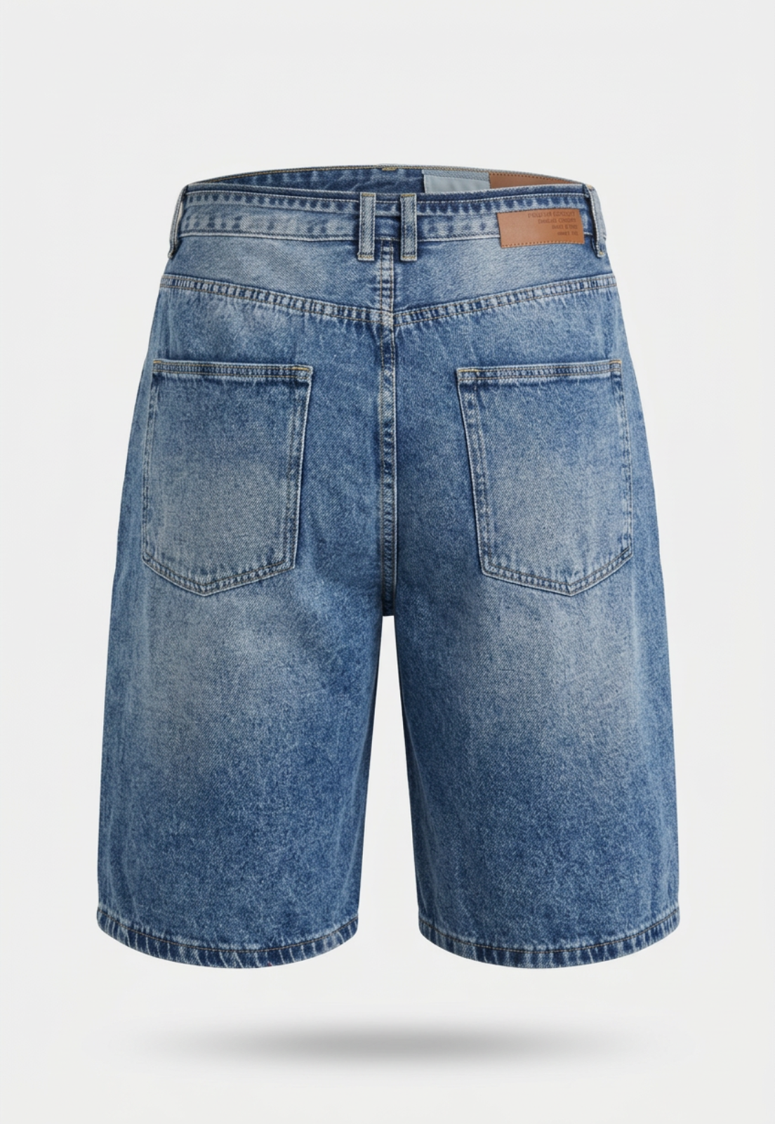 Bermuda Hombre Baggy Cordón Celeste 2
