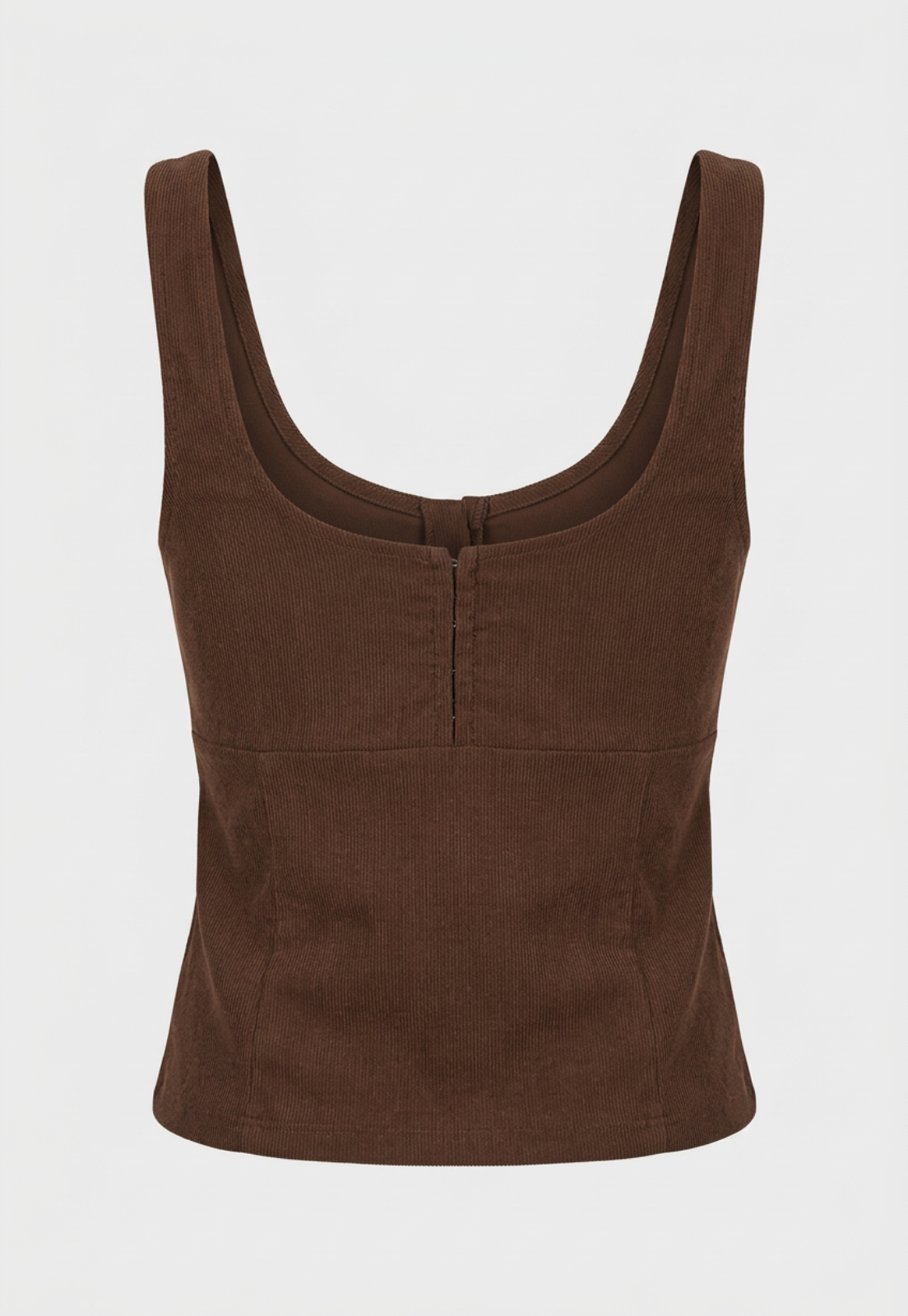 Peto Mujer Tipo Corset Broches Café 2