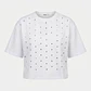 Polera Mujer Boxy Fit Tachas Blanco - Miniatura 1