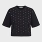 Polera Mujer Boxy Fit Tachas Negro - Miniatura 1