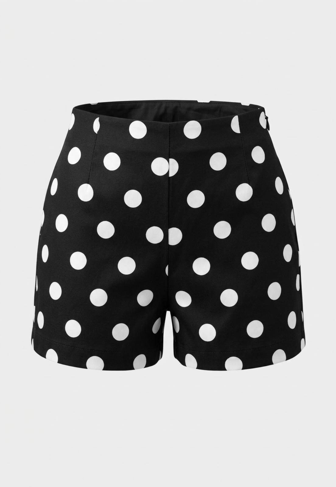 Short Mujer Tiro Alto Polka Dots Negro 1