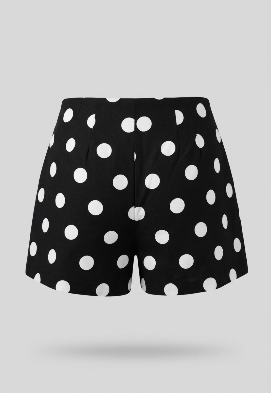 Short Mujer Tiro Alto Polka Dots Negro 2