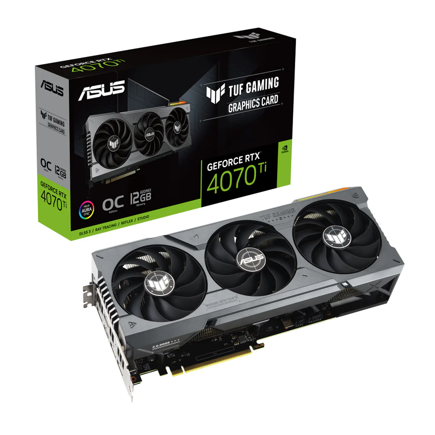 Tarjeta de Video ASUS TUF Gaming GeForce RTX 4070 Ti 12GB GDDR6X OC Edition 1