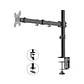 Soporte Monitor Brazo articulado, anclaje escritorio, 13
