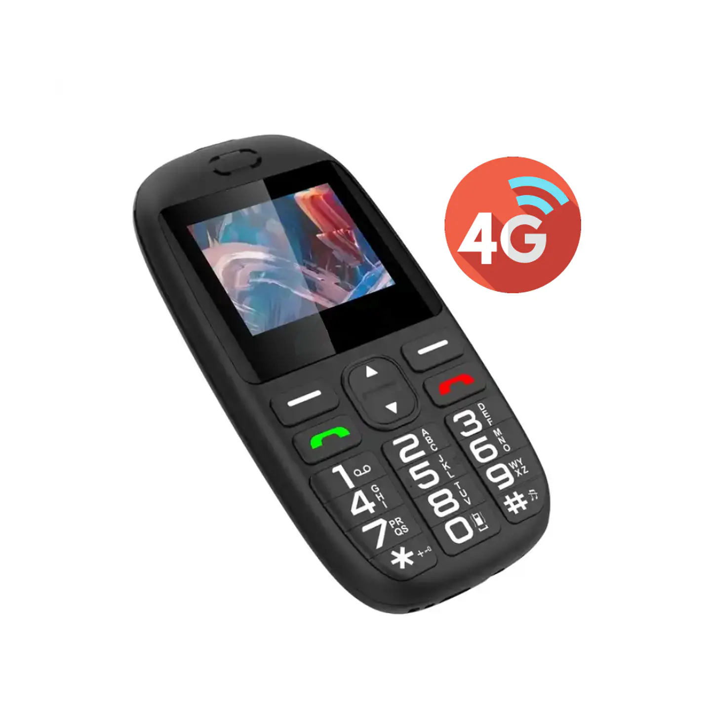 Teléfono celular Senior Adulto Mayor 4G, Dual SIM, pantalla 1.77