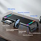 Soporte Base Organizador RGB para Monitor, notebook, incluye 4 puertos USB 3.0 - Miniatura 4