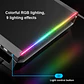 Soporte Base Organizador RGB para Monitor, notebook, incluye 4 puertos USB 3.0 - Miniatura 5
