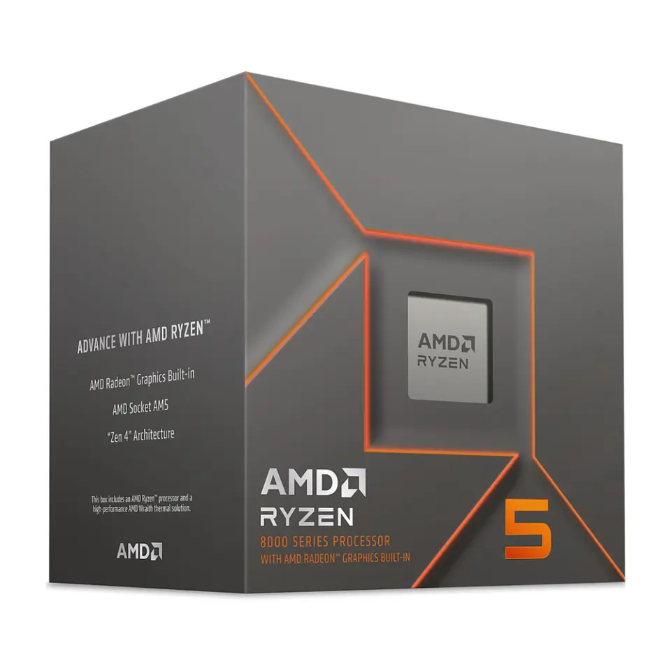 Procesador AMD Ryzen 5 8500G, 6 Nucleos, 12 Hilos, Gráficos Radeon 740M, Socket 1