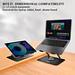 Soporte Base Acero Para Notebook Macbook Ipad Giro 360 Vanto - Miniatura 2