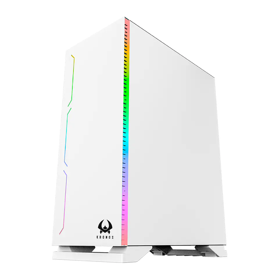 Gabinete Kronos Armor White, ATX, Vidrio Templado, USB 3.0 4