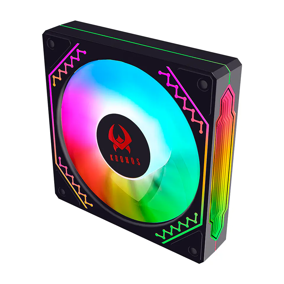 Ventilador de Gabinete Kronos Ventus Black, ARGB, 120mm, conexión 6 pines 2