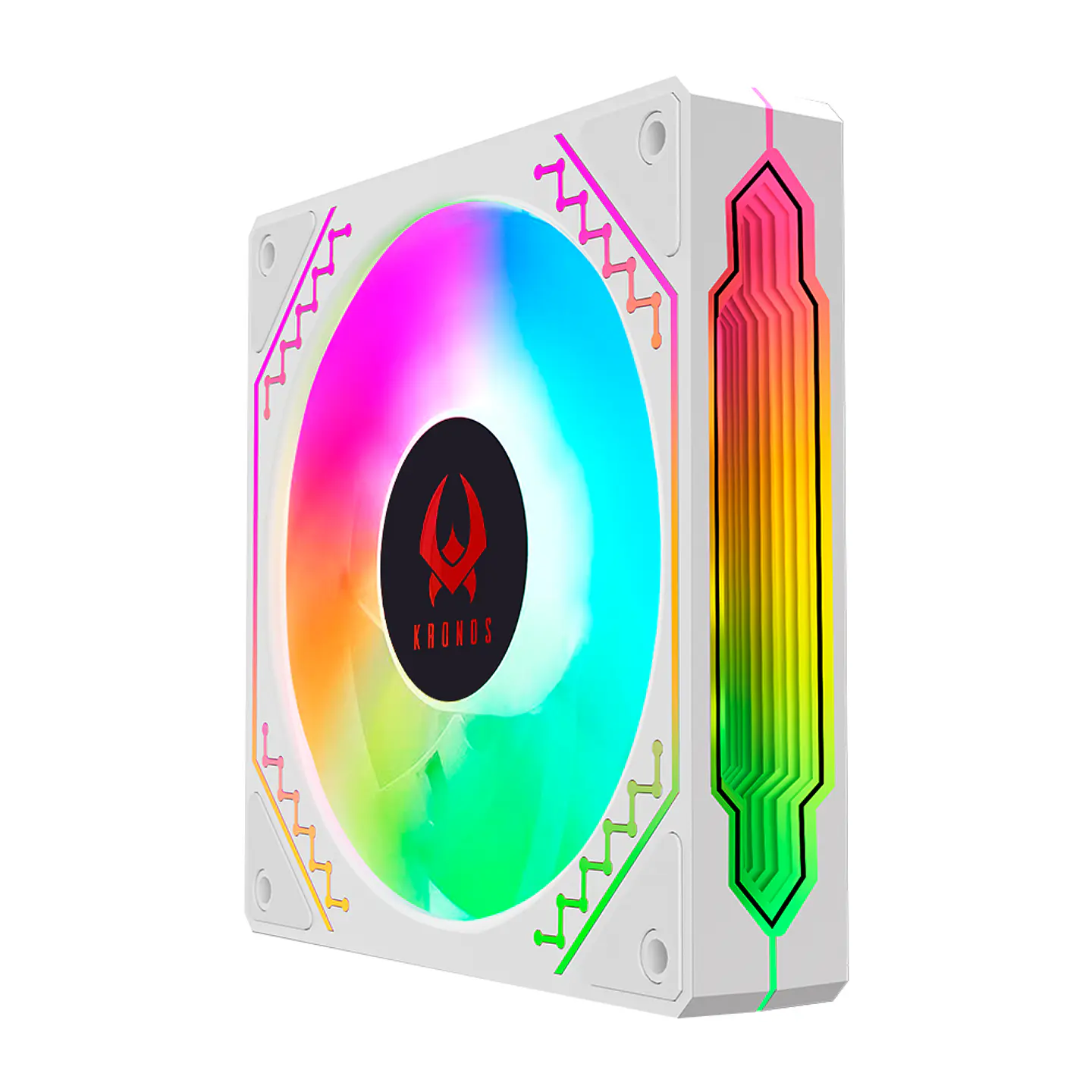 Ventilador de Gabinete Kronos Ventus White, ARGB, 120mm, 1 Unidad, conexión 6 pi 3
